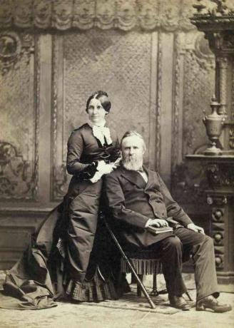 Rutherford B. Hayes und seine Frau Lucy Webb Hayes