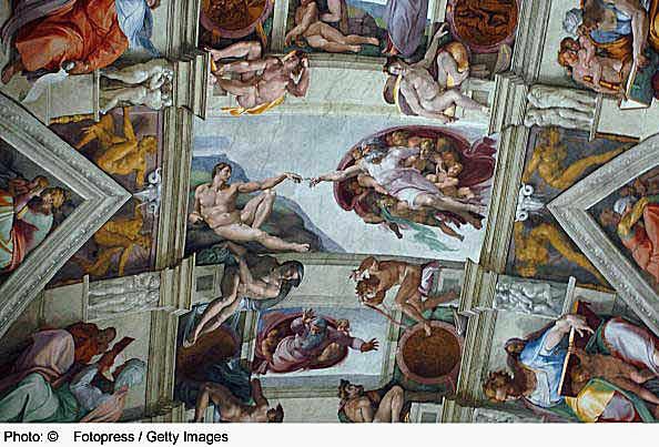 Decke der Sixtinischen Kapelle - Michelangelo