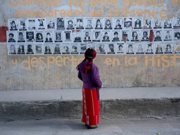 Mauer der verschwundenen Guatemalteken