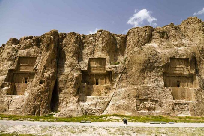 Gräber des Persischen Reiches von Naqsh-e Rostam, Marvdascht, Fars, Iran, Asien