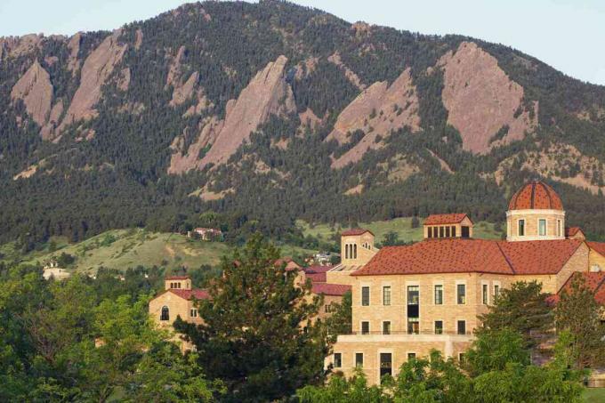Universität von Colorado und Flatirons