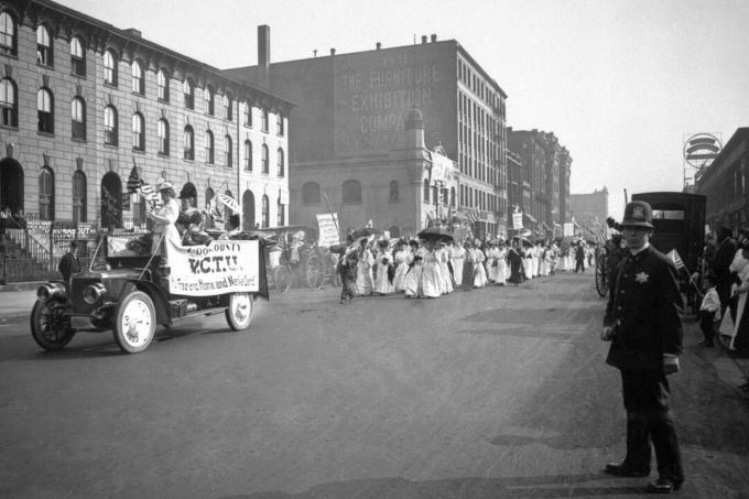 Foto der Temperance Parade, 1908, Chicago