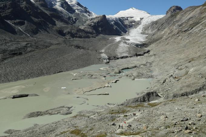 Österreichs Pasterze-Gletscher auf See reduziert