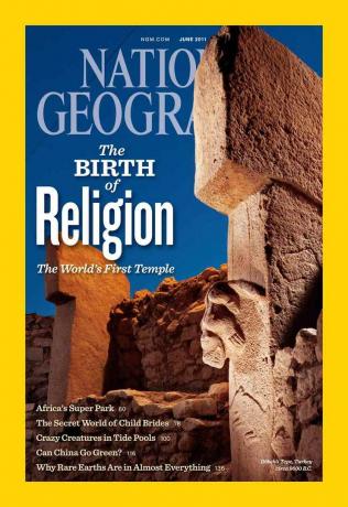 Juni 2011 Cover des National Geographic Magazine mit Gobekli Tepe