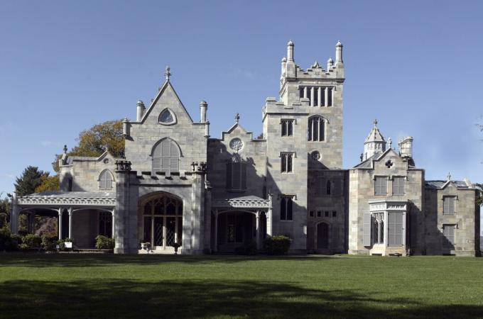 Das gotische Wiederbelebungs-Lyndhurst-Herrenhaus in Tarrytown, New York