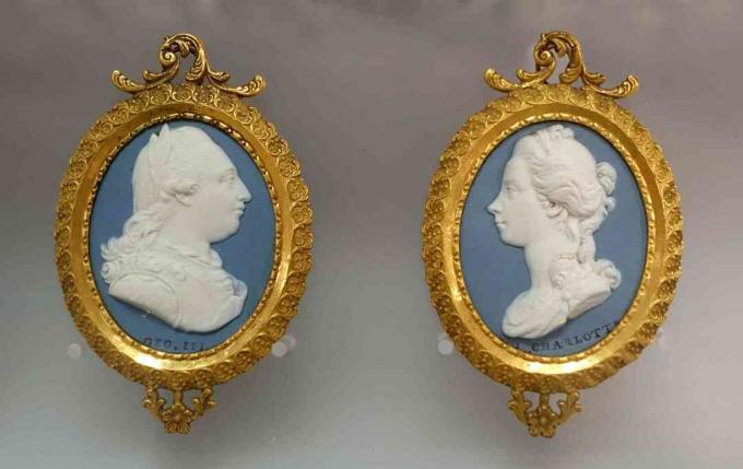 Wedgwood Cameo des britischen Königs George III und der Königin Charlotte