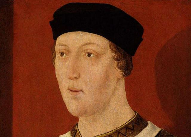 Porträt von König Heinrich VI. Von England mit schwarzem Hut.