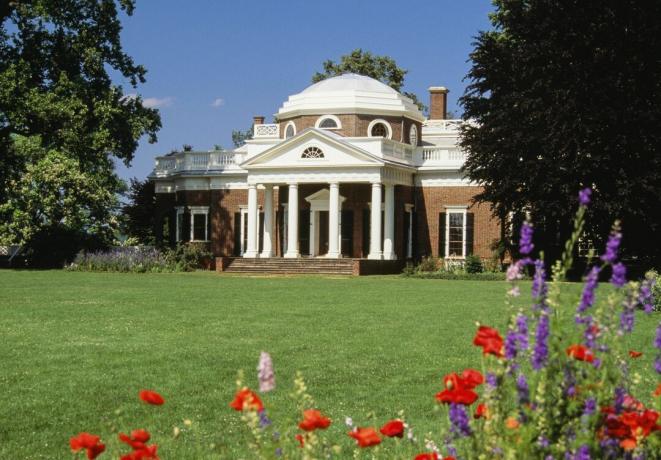 Das Haus von Thomas Jefferson, Monticello, in Virginia