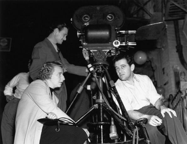 Dramatikerin Lillian Hellman mit Regisseur William Wyler