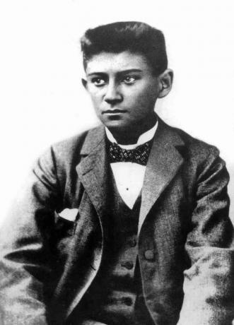 Franz Kafka (1883-1924) tschechischer Schriftsteller hier jung c. 1898