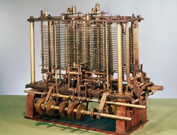 Modell der analytischen Engine von Babbage