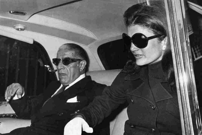 Foto von Aristoteles Onassis und Jacqueline Kennedy Onassis