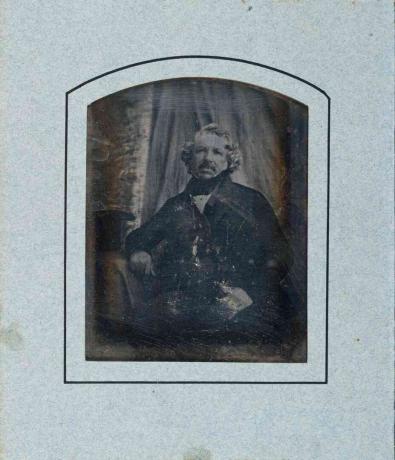 Daguerreotypie-Porträt von Louis Daguerre um 1844