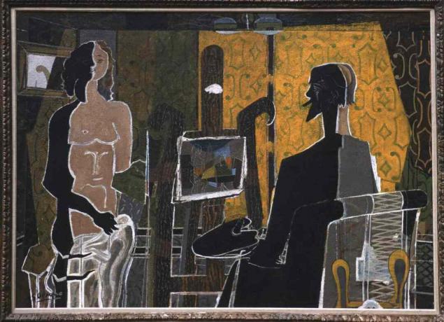 George Braque Maler und Modell