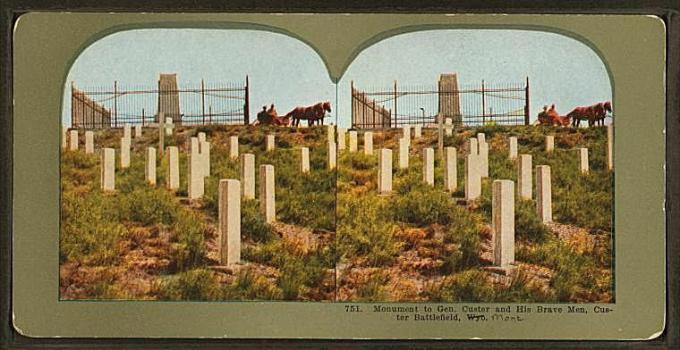Custer Monument Stereograph