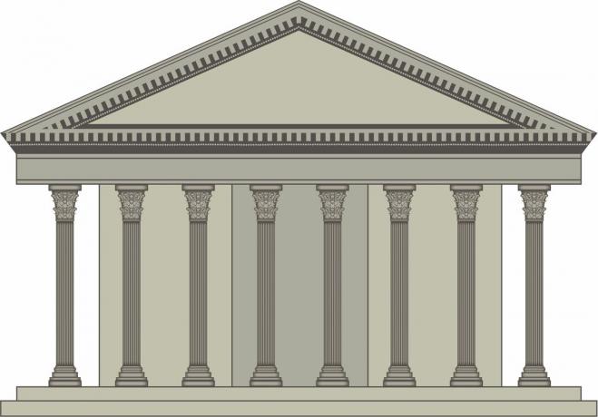 Pantheon: Säulen im korinthischen Stil