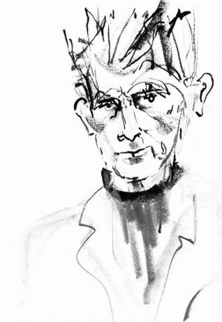 Porträt von Samuel Beckett