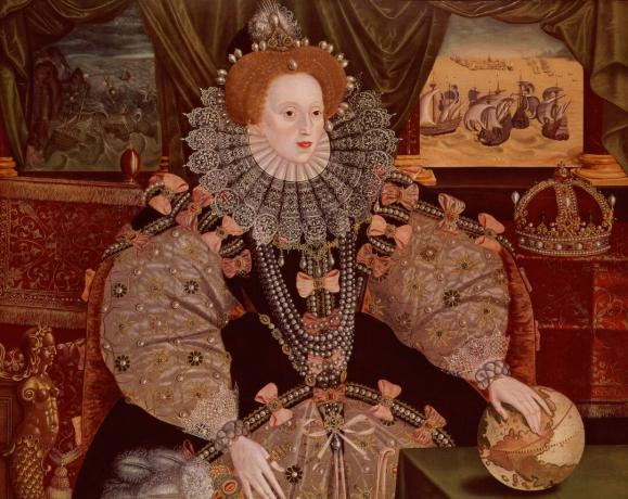 Elizabeth I, Armada Portrait, um 1588 (Öl auf Holz)