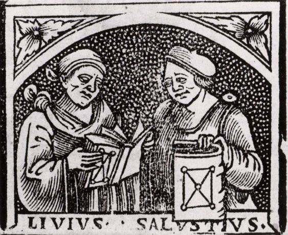 Sallust und Livy Woodcut