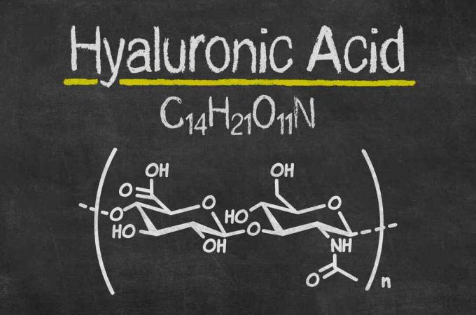 Chemische Formel für Hyaluronsäure