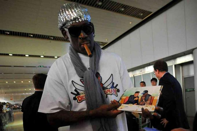 Dennis Rodman trifft sich mit Kim Jong-un