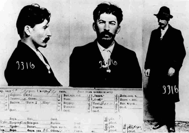 Joseph Stalins Verhaftungskarte von 1912