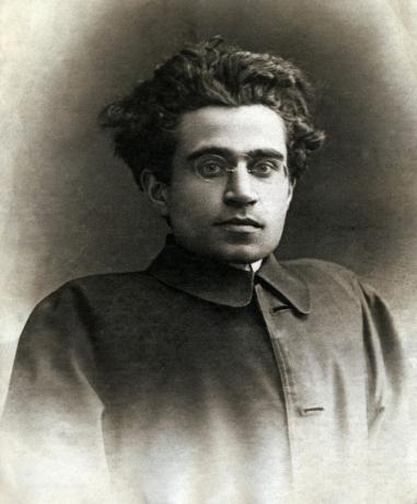 Antonio Gramsci (1891–1937), Politiker; vor dem Beitritt zur Sozialistischen Partei, damals 1921 einer der Gründer der Kommunistischen Partei Italiens