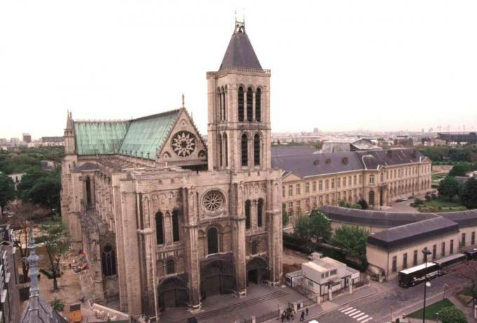 Basilique Saint-Denis oder die Kirche St. Denis in der Nähe von Paris, Frankreich