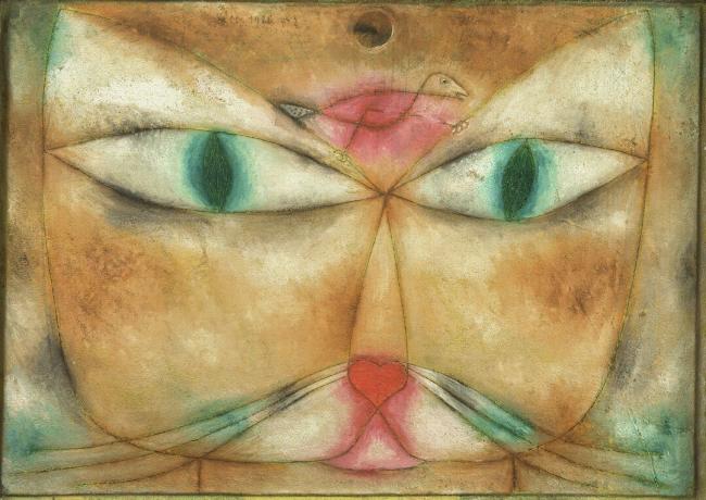 Katze und Vogel. Künstler: Klee, Paul (1879-1940)