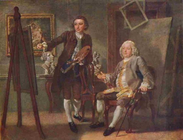 Robert Walpole Erster Earl Of Orford Kg Im Atelier von Francis Hayman Ra Circa 1748-1750