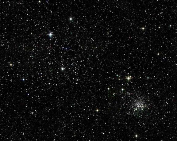 Offener Sternhaufen M35 im Sternbild Zwillinge.