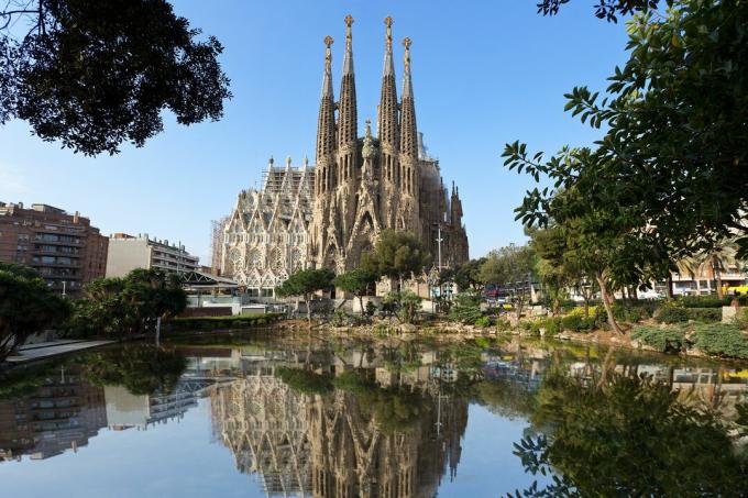 La Sagrada Familia von Antoni Gaudí in Barcelona, ​​Spanien