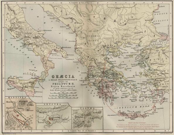 Karte des antiken Griechenland