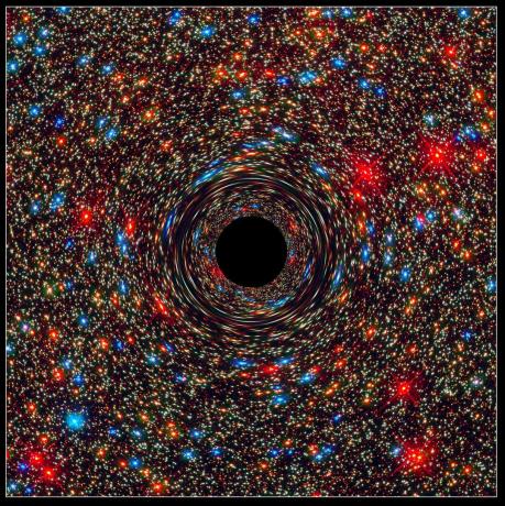 Computersimulation eines supermassiven Schwarzen Lochs