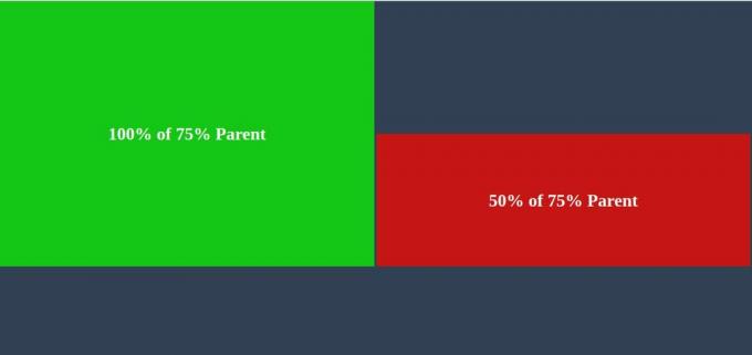 CSS-Elementhöhe 100 % in Prozent Elternteil