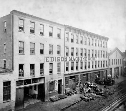 Edison Machine Works in New York City, 1881