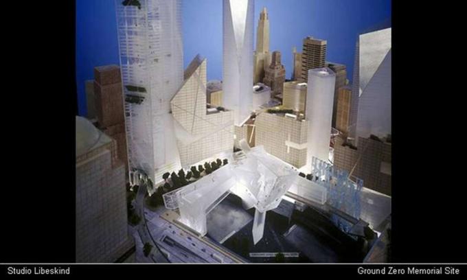 World Trade Center Plan von Studio Libeskind, Ground Zero Memorial Site von 2002 Folienpräsentation