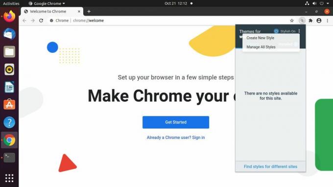 Stilvolle Optionen für Google Chrome
