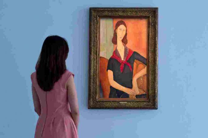 Porträt von Jeanne Hebuteme von Amadeo Modigliani