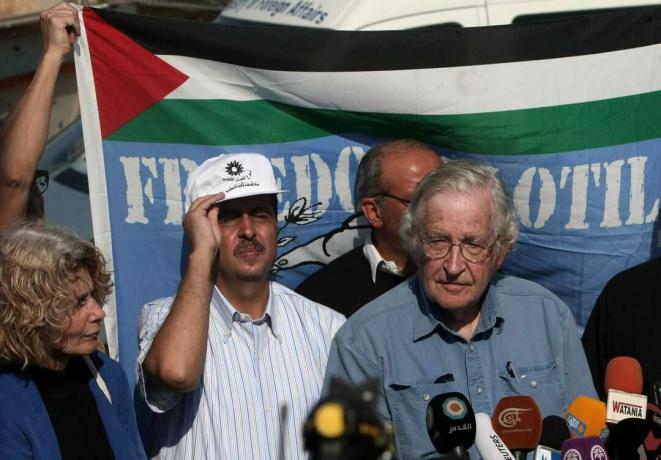 noam chomsky palästinensische protest gaza