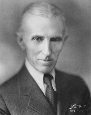 Nikola Tesla im Jahr 1934