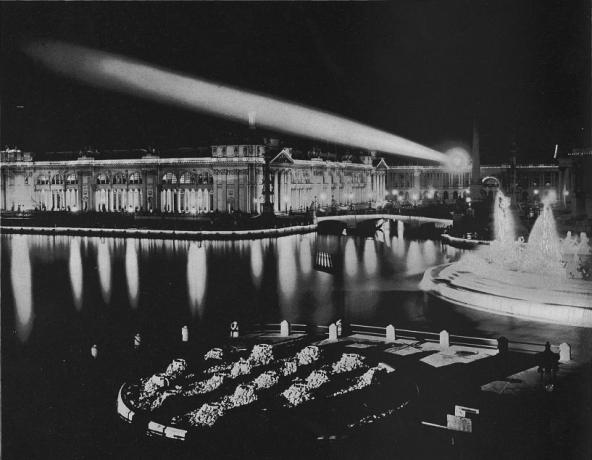 Nachtansicht der Weltausstellung 1893 in Chicago
