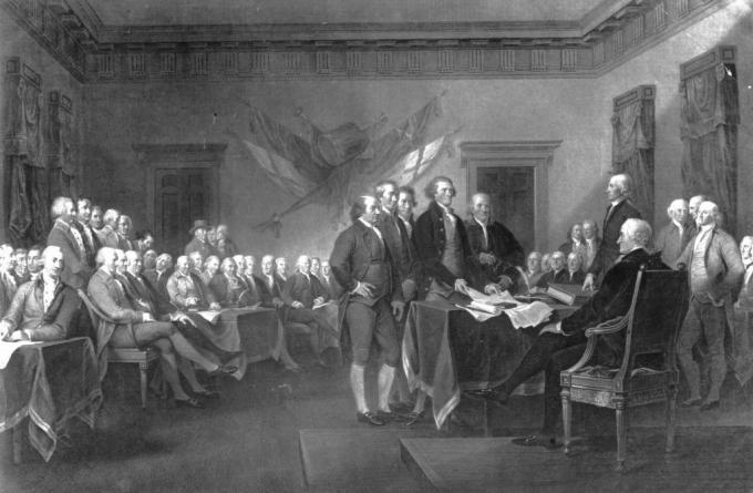Der erste Kontinentalkongress wird in Carpenter's Hall, Philadelphia abgehalten, um die amerikanischen Rechte zu definieren und zu organisieren ein Plan des Widerstands gegen die vom britischen Parlament verhängten Zwangsmaßnahmen als Strafe für den Boston Tea Party.