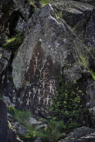 Buffalo Eddy Petroglyphen, Snake River, Idaho