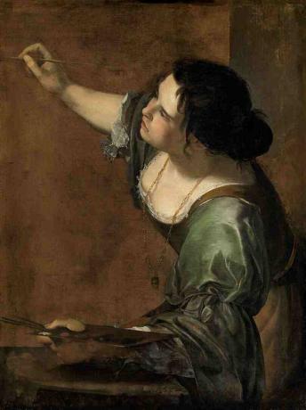 Selbstporträt als Allegorie der Malerei (La Pittura), Artemisia Gentileschi.