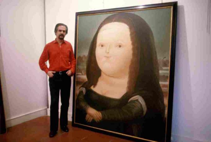 Fernando Botero in seinem Kunststudio in Paris ...