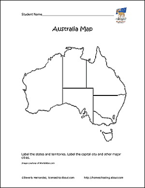 Australien Übersichtskarte