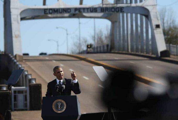 Präsident Barack Obama erinnert sich an den Blutsonntag in Selma.