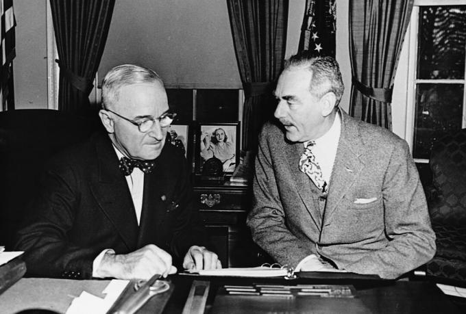 Foto von Harry S. Truman und Dean Acheson