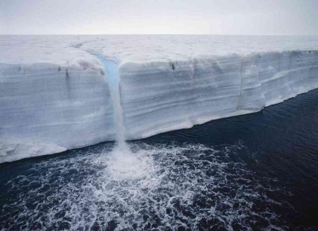 Schmelzenden Gletscher